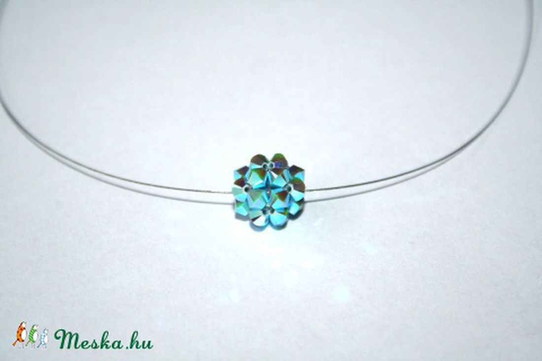 Leila hercegnő - Swarovski bogyós nyakék, türkiz -  - Meska.hu
