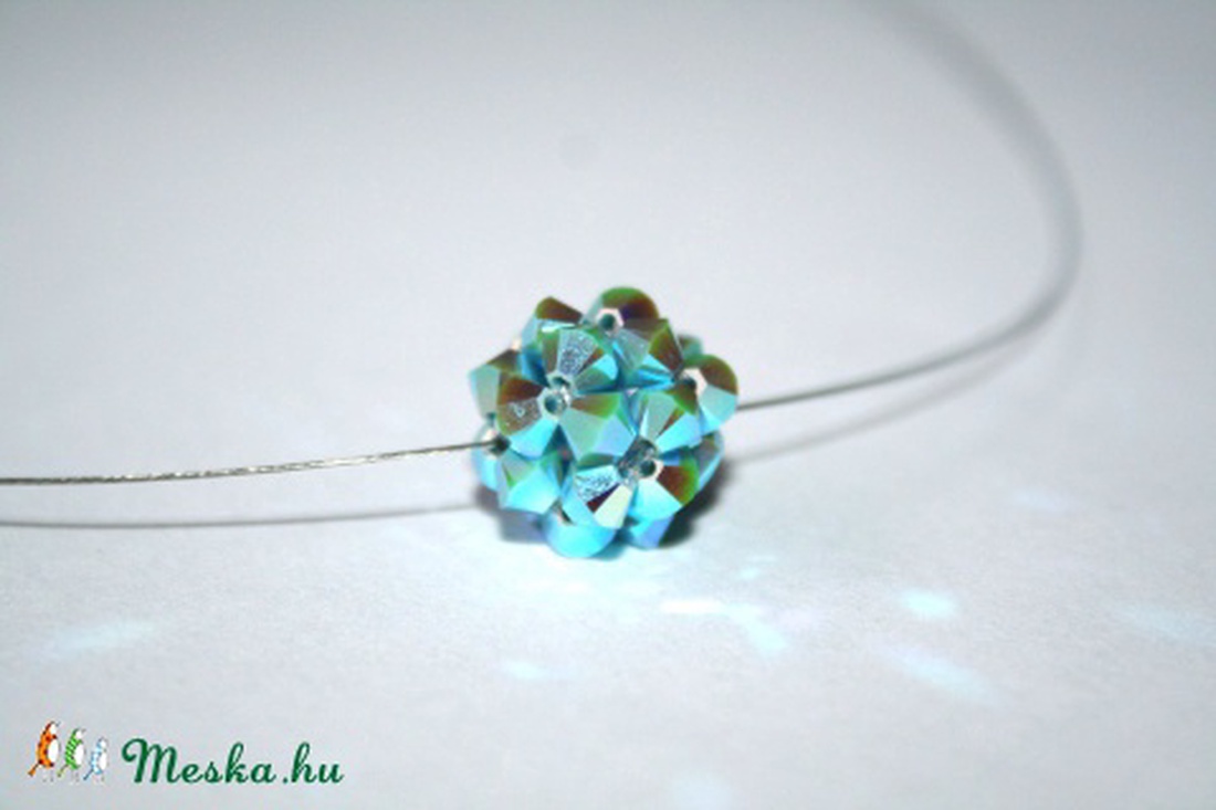 Leila hercegnő - Swarovski bogyós nyakék, türkiz -  - Meska.hu