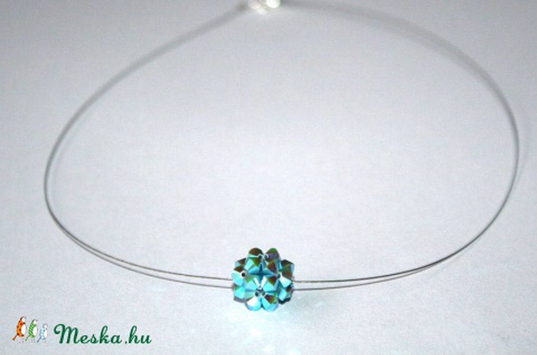 Leila hercegnő - Swarovski bogyós nyakék, türkiz -  - Meska.hu
