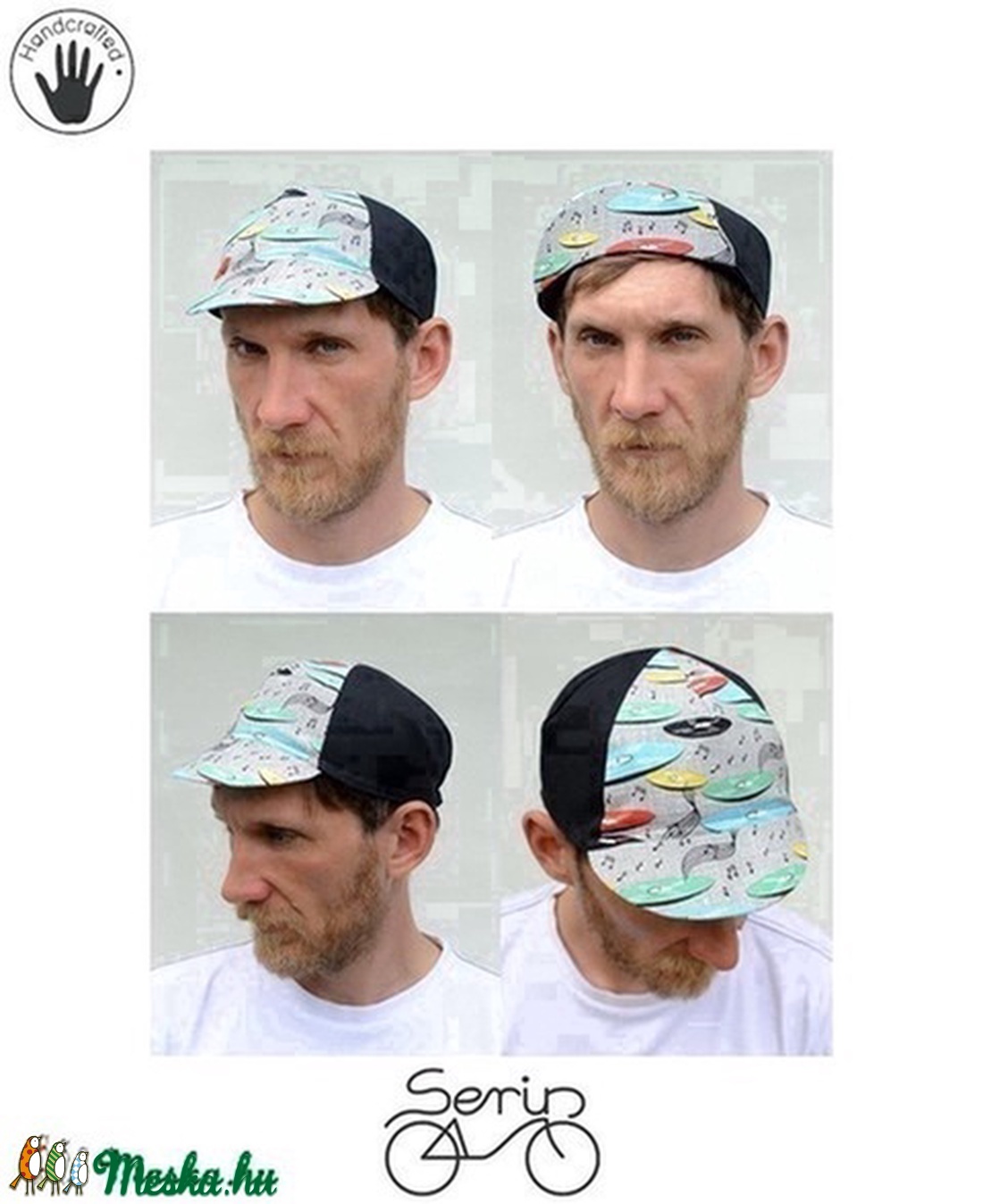 Serin bakelit lemez mintás kerékpáros sapka ss2015 - ruha & divat - sál, sapka, kendő - sapka - Meska.hu Serin bakelit lemez mintás kerékpáros sapka ss2015 - ruha & divat - sál, sapka, kendő - sapka - Meska.hu