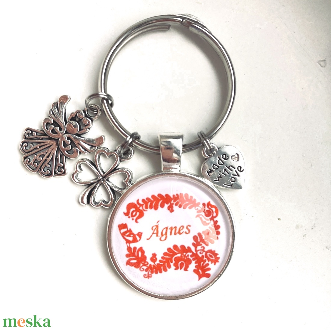 Névre szóló magyaros kulcstartó 1 db - táska & tok - kulcstartó & táskadísz - kulcstartó - Meska.hu