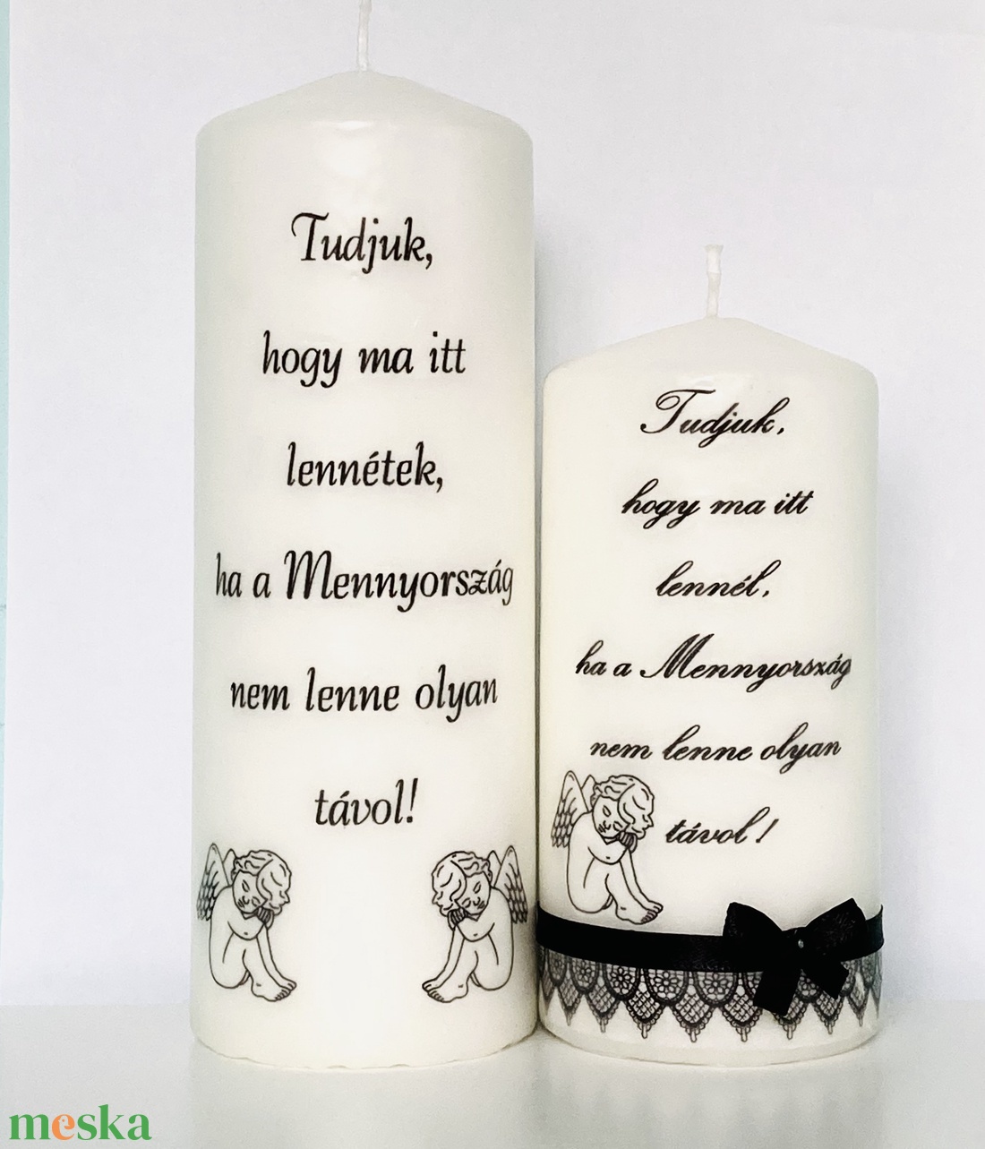Emlék gyertya (esküvőre) - esküvő - dekoráció - gyertya & gyertyatartó - Meska.hu