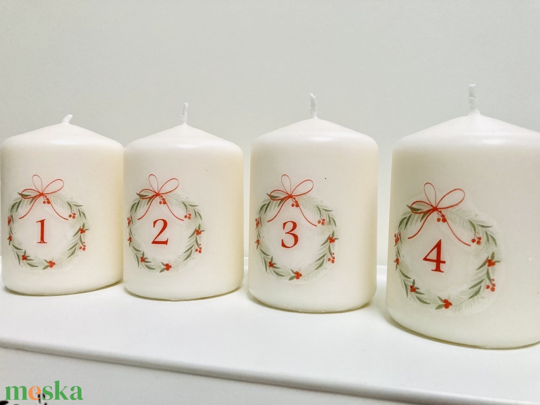 4 db-os Adventi gyertya szett (felirattal) - karácsony - adventi díszek - adventi gyertyadíszek és koszorúdíszek - Meska.hu 4 db-os Adventi gyertya szett (felirattal) - karácsony - adventi díszek - adventi gyertyadíszek és koszorúdíszek - Meska.hu