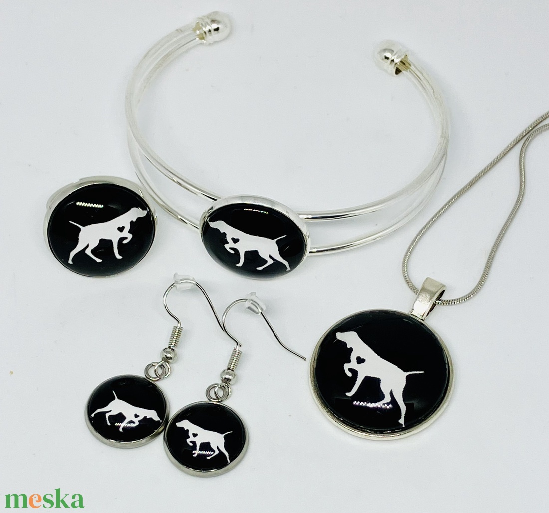 Vizsla, kutyás cabochon, üveglencsés 4 részes szett - ékszer - ékszerszett - Meska.hu Vizsla, kutyás cabochon, üveglencsés 4 részes szett - ékszer - ékszerszett - Meska.hu