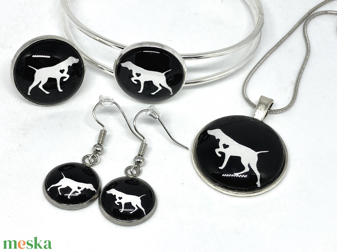 Vizsla, kutyás cabochon, üveglencsés 4 részes szett - ékszer - ékszerszett - Meska.hu Vizsla, kutyás cabochon, üveglencsés 4 részes szett - ékszer - ékszerszett - Meska.hu