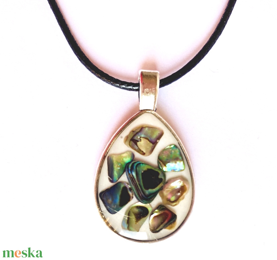 Abalone kagylós medál - ékszer - ékszerszett - Meska.hu