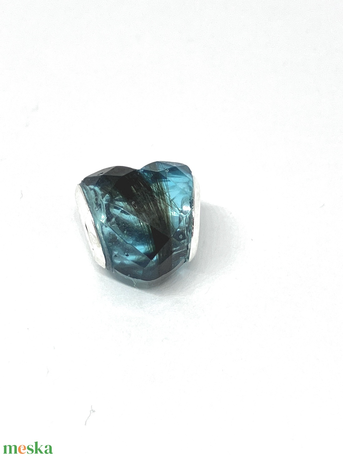 Szív alakú pandora gyöngy hajjal - ékszer - nyaklánc - medálos nyaklánc - Meska.hu