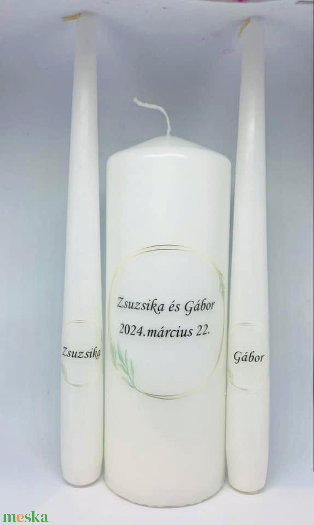 Esküvői gyertya szett 3 darabos - felirattal is - esküvő - dekoráció - gyertya & gyertyatartó - Meska.hu Esküvői gyertya szett 3 darabos - felirattal is - esküvő - dekoráció - gyertya & gyertyatartó - Meska.hu