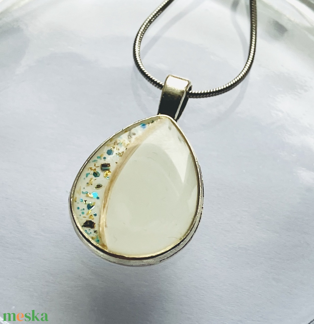 Hajjal vagy szőrrel készült emlék ékszer - ékszer - nyaklánc - medálos nyaklánc - Meska.hu