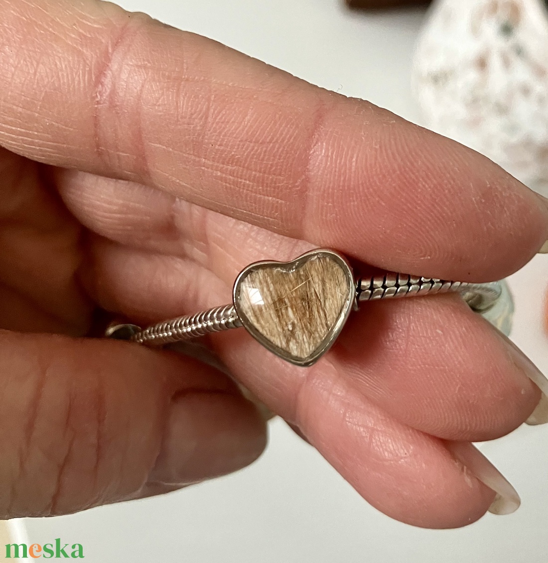 Emlékőr karkötő kisállat szőrrel, hajjal vagy hamvakkal - ékszer - nyaklánc - medálos nyaklánc - Meska.hu