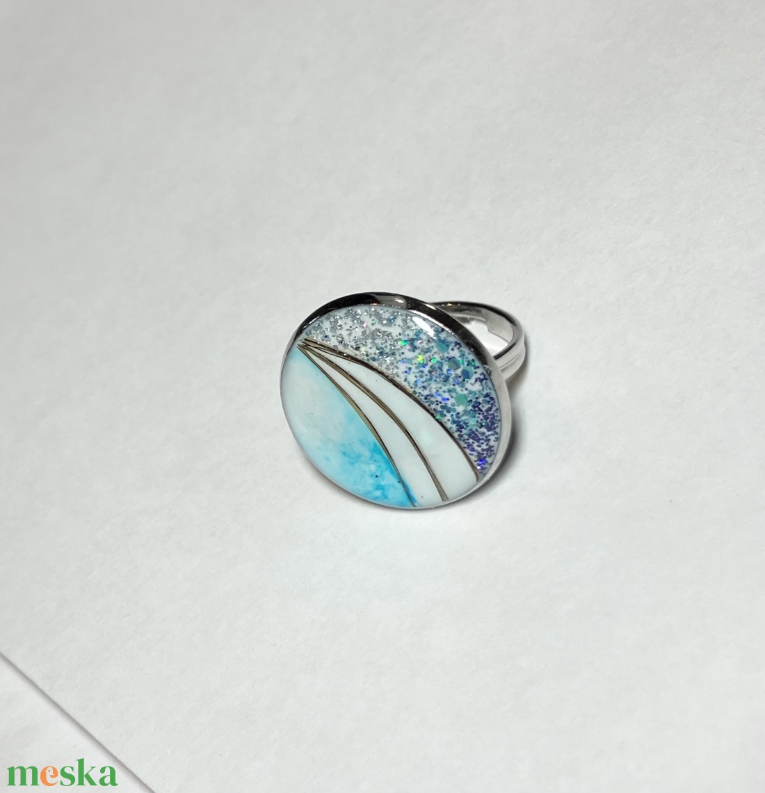 Hajjal készült emlék ékszer - csillámos gyűrű - ékszer - nyaklánc - medálos nyaklánc - Meska.hu