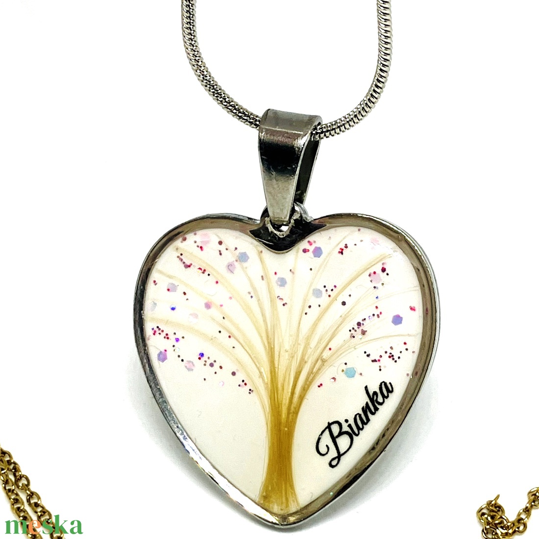 Babahajas medál életfa motívummal - ékszer - nyaklánc - monogram & névnyaklánc - Meska.hu