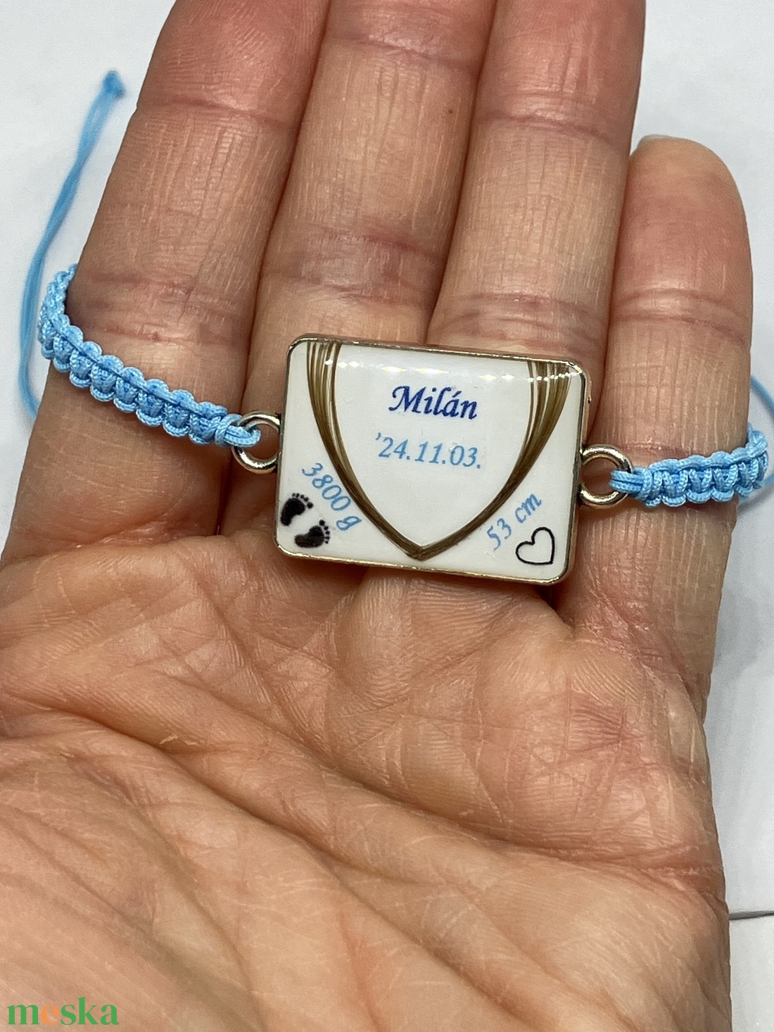 Téglalap alakú Babahajas karkötő - ékszer - nyaklánc - medálos nyaklánc - Meska.hu