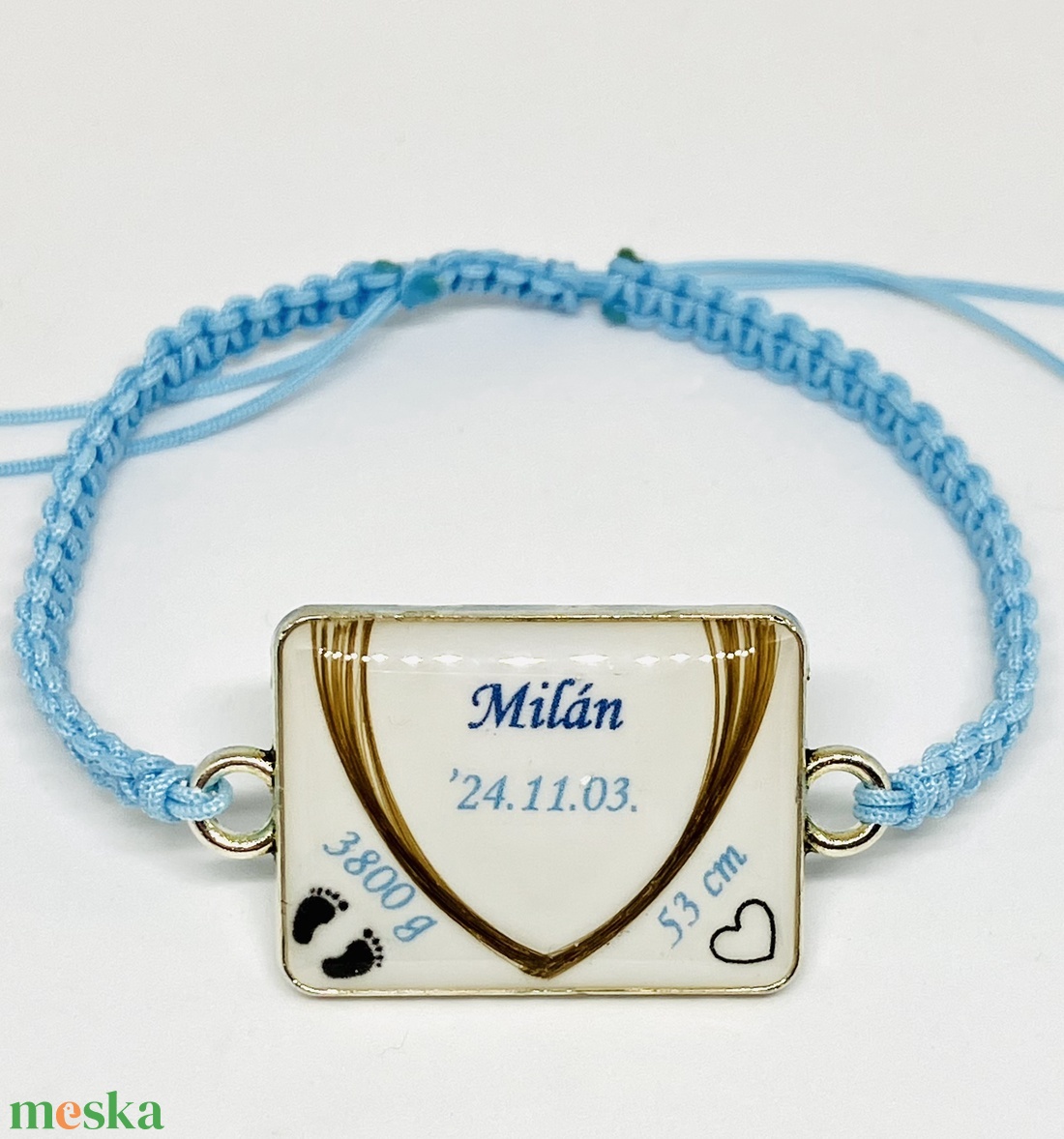 Téglalap alakú Babahajas karkötő - ékszer - nyaklánc - medálos nyaklánc - Meska.hu