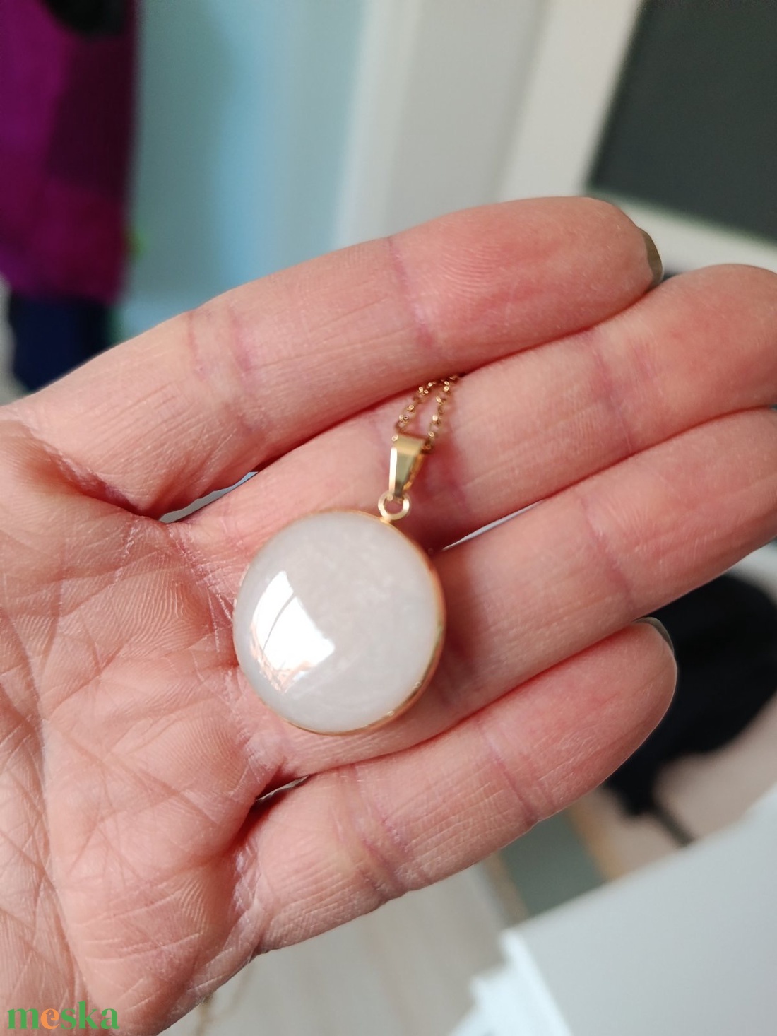 Pearl kegyeleti emlékőr medál hamvakkal - ékszer - nyaklánc - medálos nyaklánc - Meska.hu