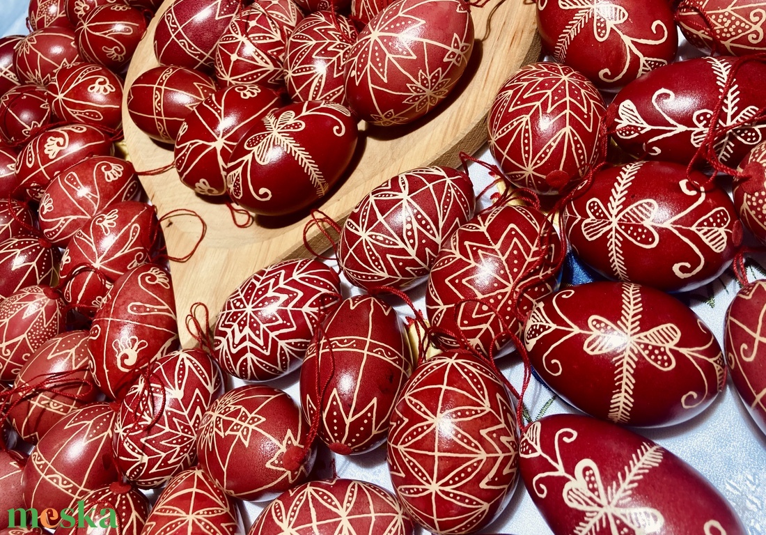 Festett tojások - otthon & életmód - dekoráció - dísztárgy - Meska.hu