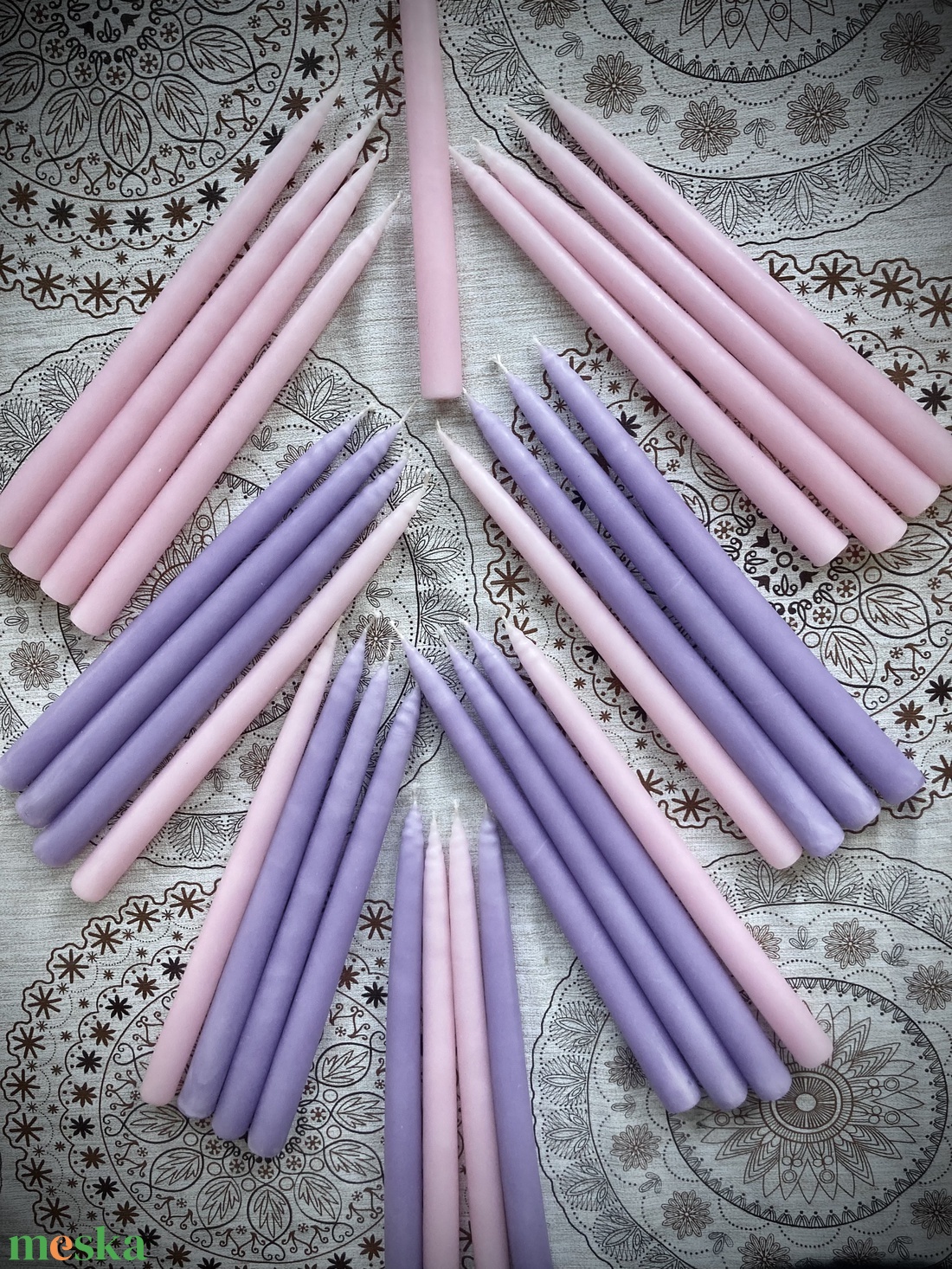 Adventi, mártott gyertyák - otthon & életmód - gyertya, illat, aroma - gyertya - Meska.hu