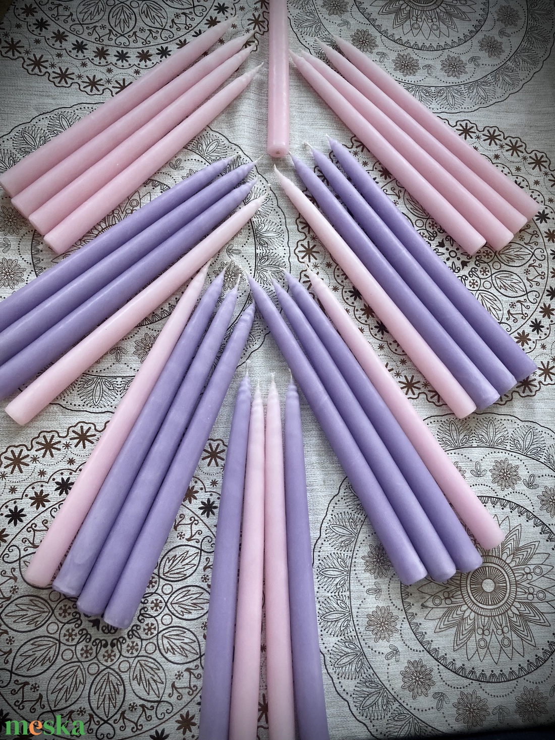 Adventi, mártott gyertyák - otthon & életmód - gyertya, illat, aroma - gyertya - Meska.hu