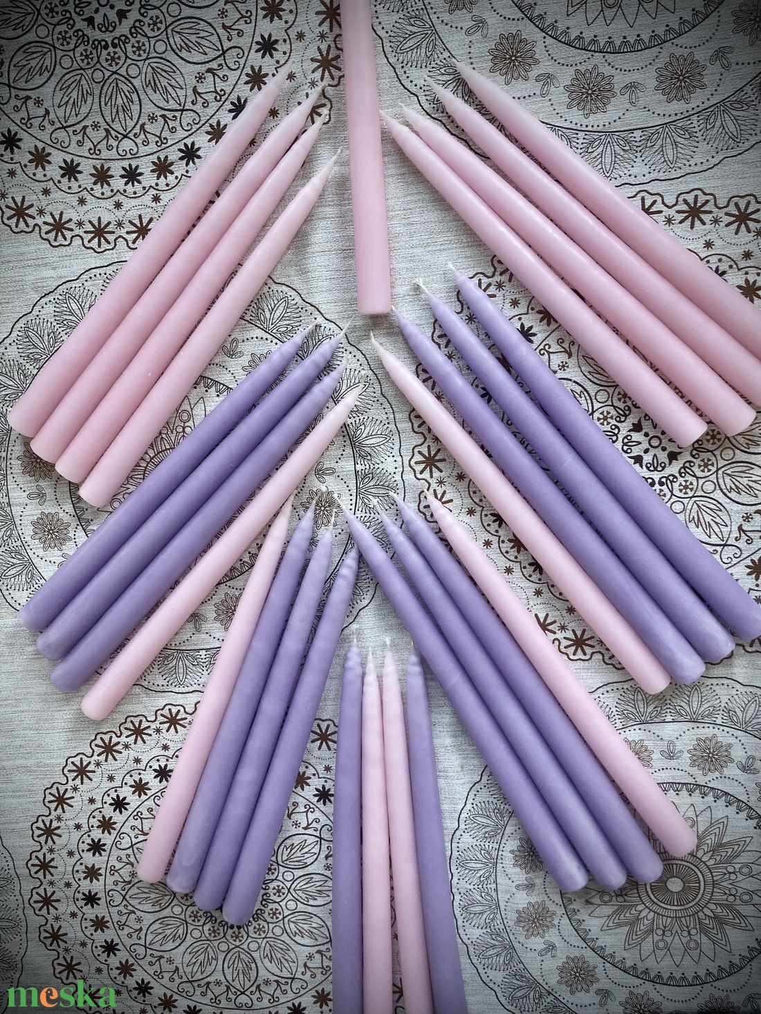 Adventi, mártott gyertyák - otthon & életmód - gyertya, illat, aroma - gyertya - Meska.hu