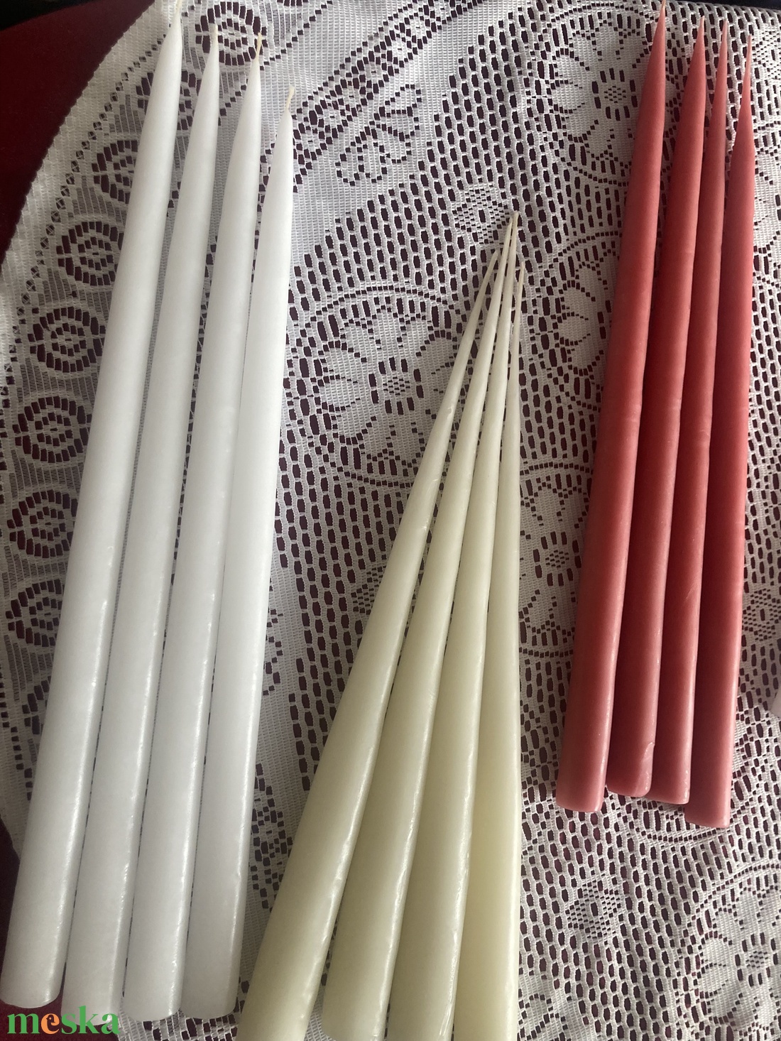 Adventi, mártott gyertyák - otthon & életmód - gyertya, illat, aroma - gyertya - Meska.hu