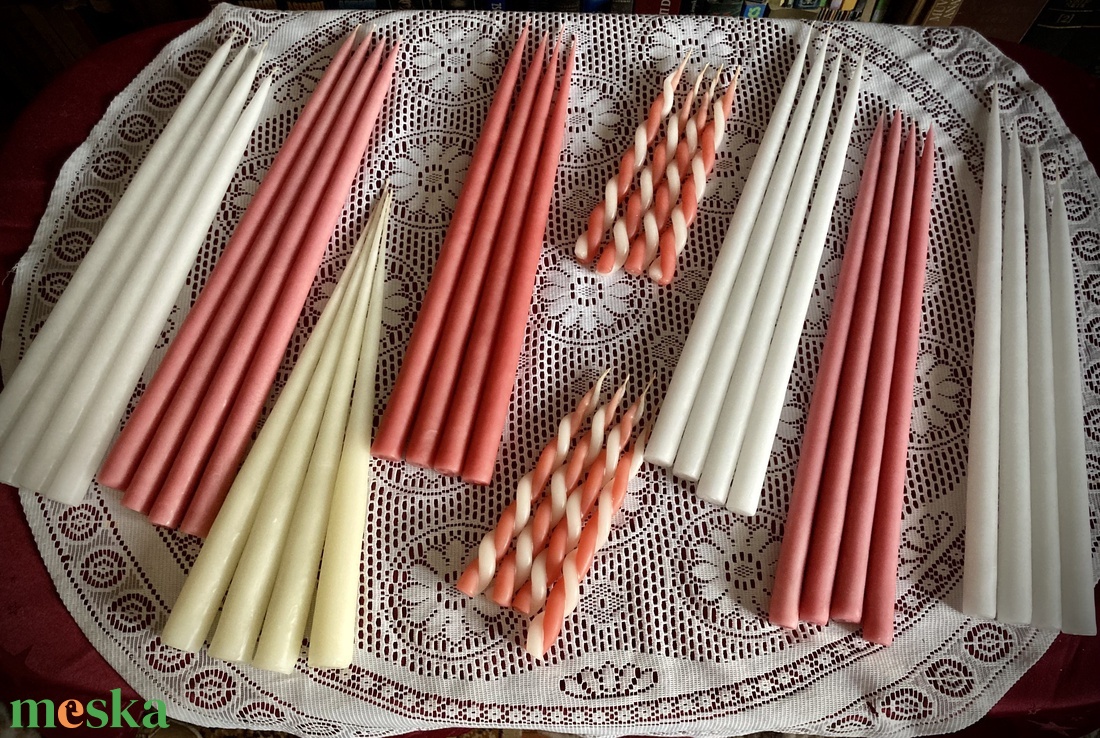 Adventi, mártott gyertyák - otthon & életmód - gyertya, illat, aroma - gyertya - Meska.hu