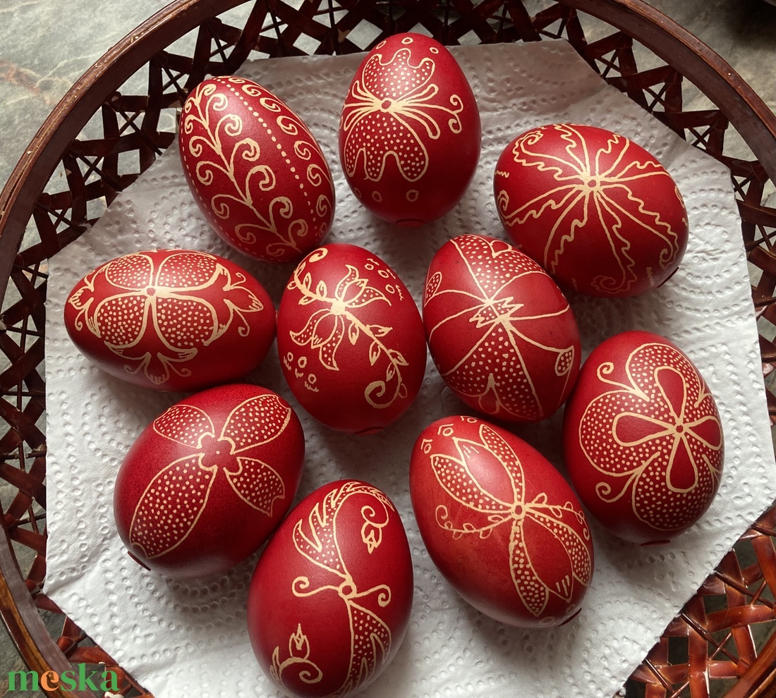 Hímes tojások - ünnepi díszek, dekorációk - húsvéti díszek és dekorációk - húsvéti tojás, hímestojás - Meska.hu