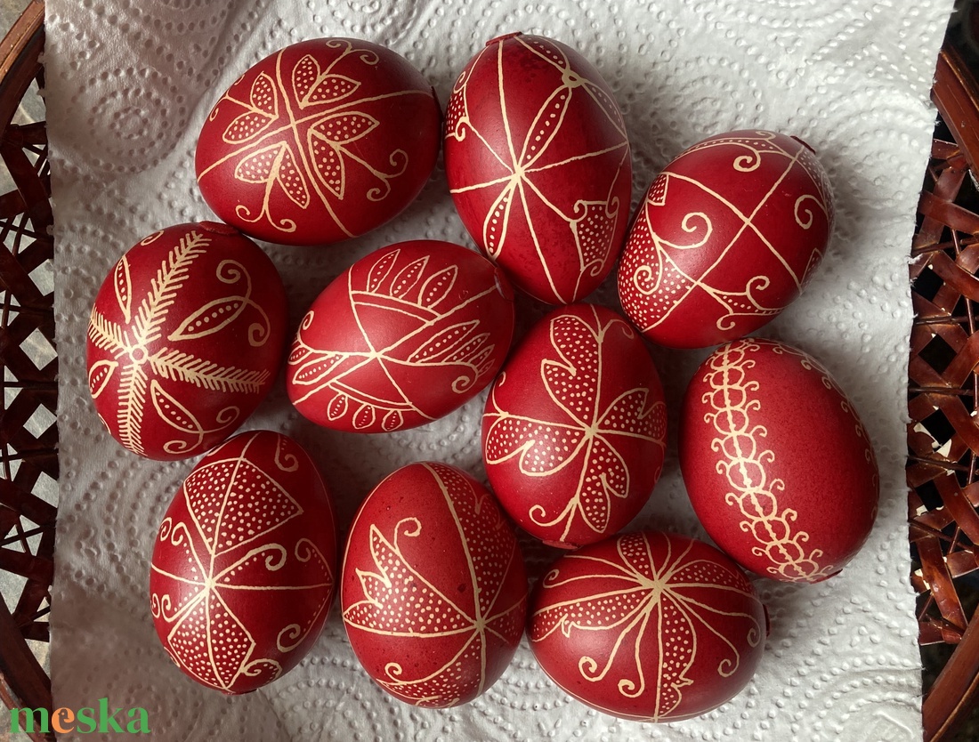 Hímes tojások - ünnepi díszek, dekorációk - húsvéti díszek és dekorációk - húsvéti tojás, hímestojás - Meska.hu