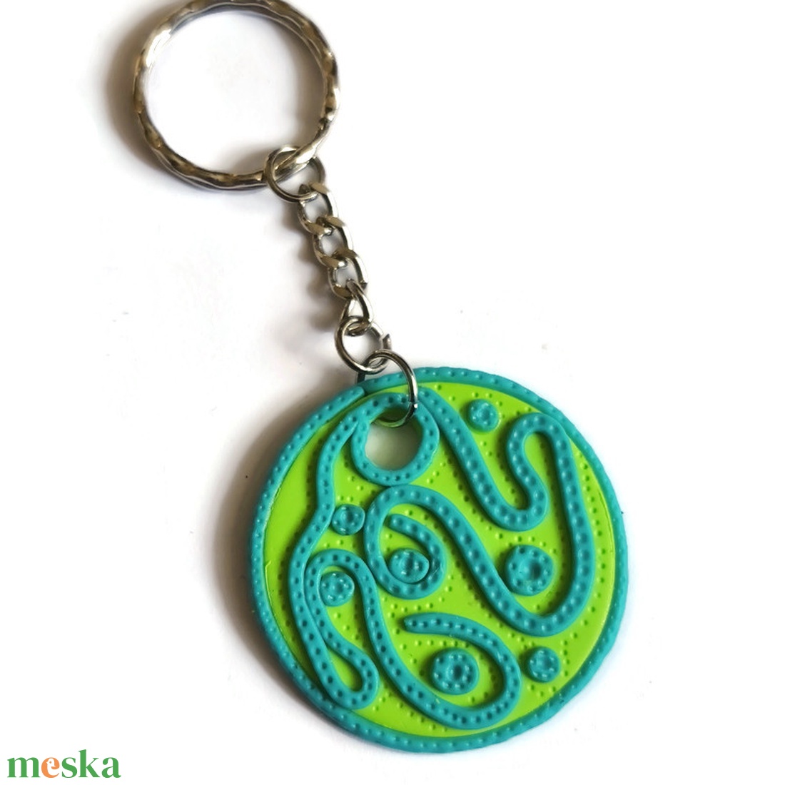 Kulcstartó, türkiz és narancssárga ékszergyurmából - táska & tok - kulcstartó & táskadísz - kulcstartó - Meska.hu Kulcstartó, türkiz és narancssárga ékszergyurmából - táska & tok - kulcstartó & táskadísz - kulcstartó - Meska.hu