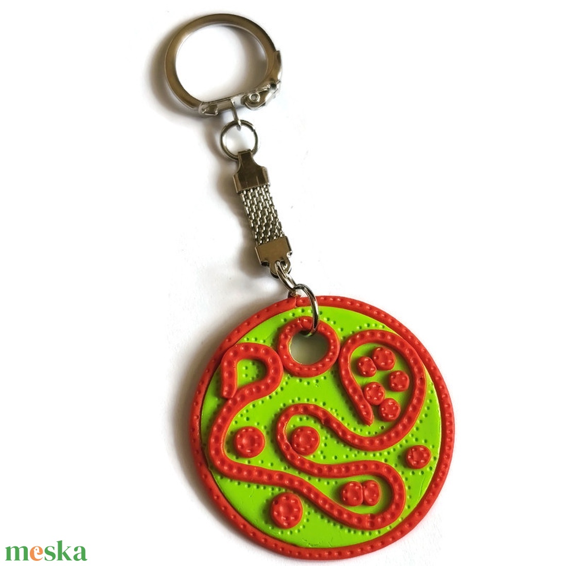 Kulcstartó, türkiz és narancssárga ékszergyurmából - táska & tok - kulcstartó & táskadísz - kulcstartó - Meska.hu Kulcstartó, türkiz és narancssárga ékszergyurmából - táska & tok - kulcstartó & táskadísz - kulcstartó - Meska.hu