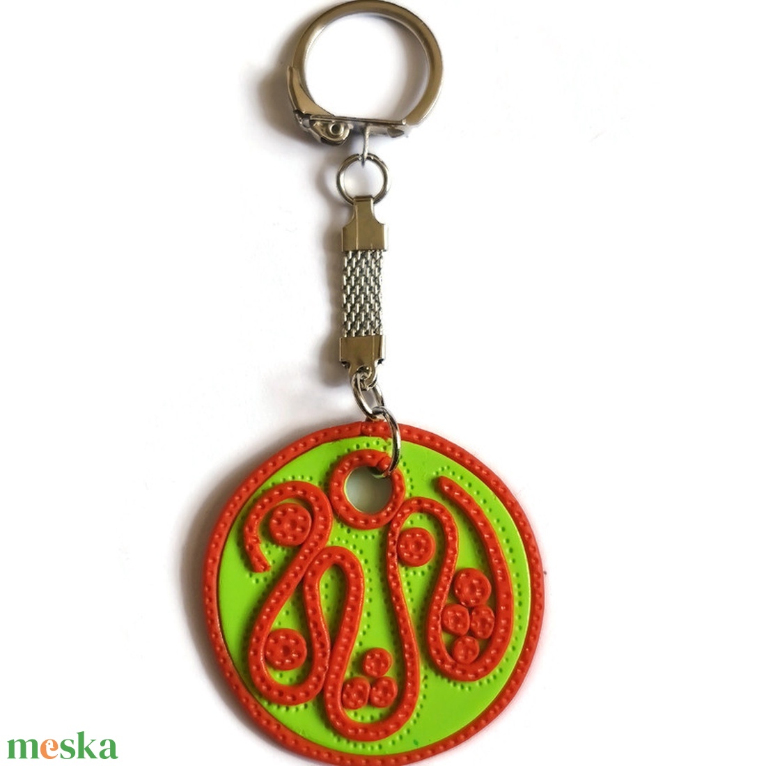Kulcstartó, türkiz és narancssárga ékszergyurmából - táska & tok - kulcstartó & táskadísz - kulcstartó - Meska.hu Kulcstartó, türkiz és narancssárga ékszergyurmából - táska & tok - kulcstartó & táskadísz - kulcstartó - Meska.hu