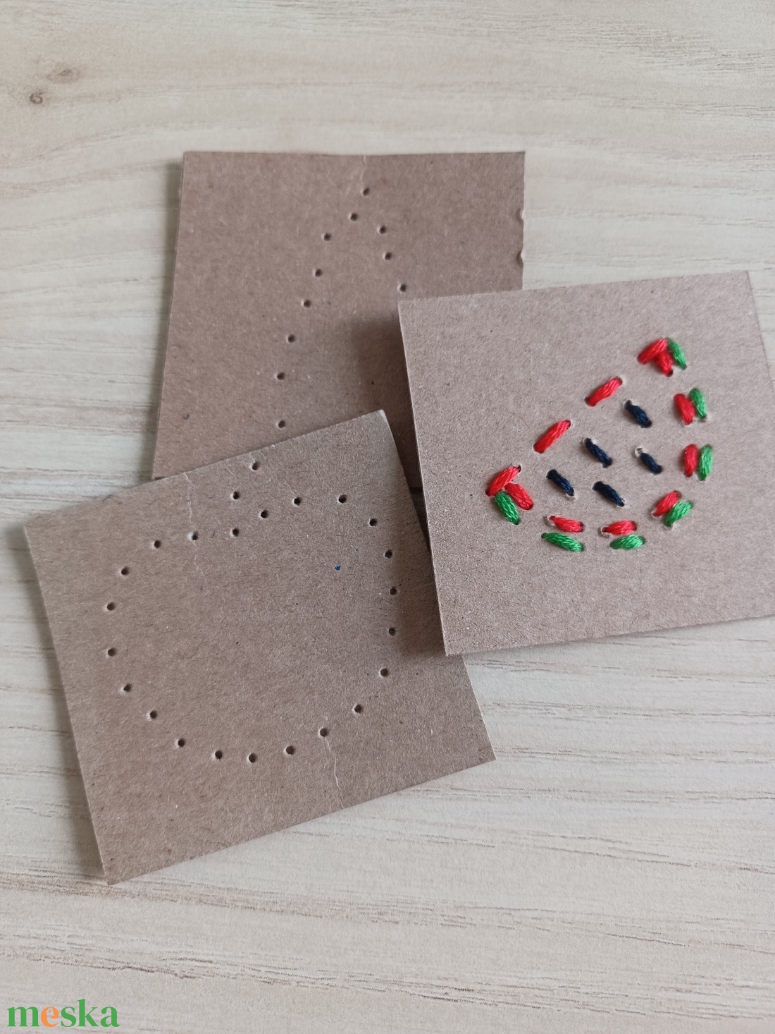 Varrókártyák, gyümölcsök - kézműves csomag - diy (csináld magad) - szabásminta, útmutató - varrás minták - Meska.hu