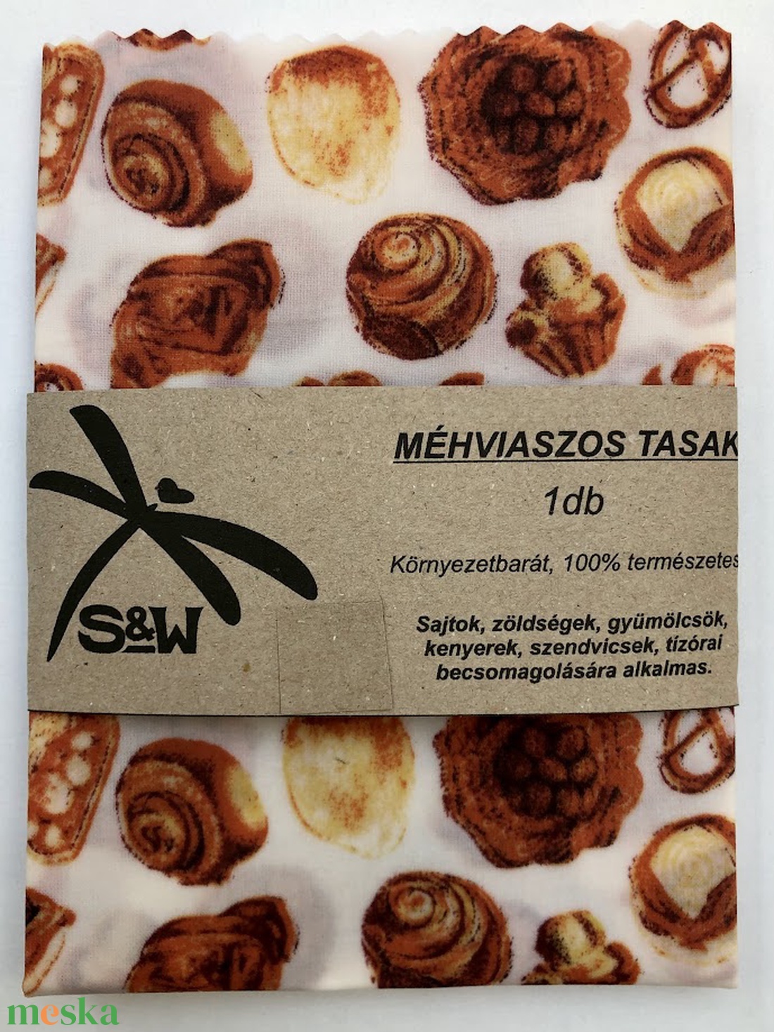 Méhviaszos tasak S-es (Péksütis) - otthon & életmód - konyhafelszerelés, tálalás - konyhai textil - szalvéta - Meska.hu