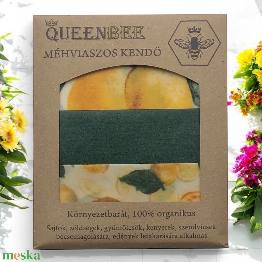 Méhviaszos kendő csomag (Citromos) - otthon & életmód - konyhafelszerelés, tálalás - konyhai textil - szalvéta - Meska.hu
