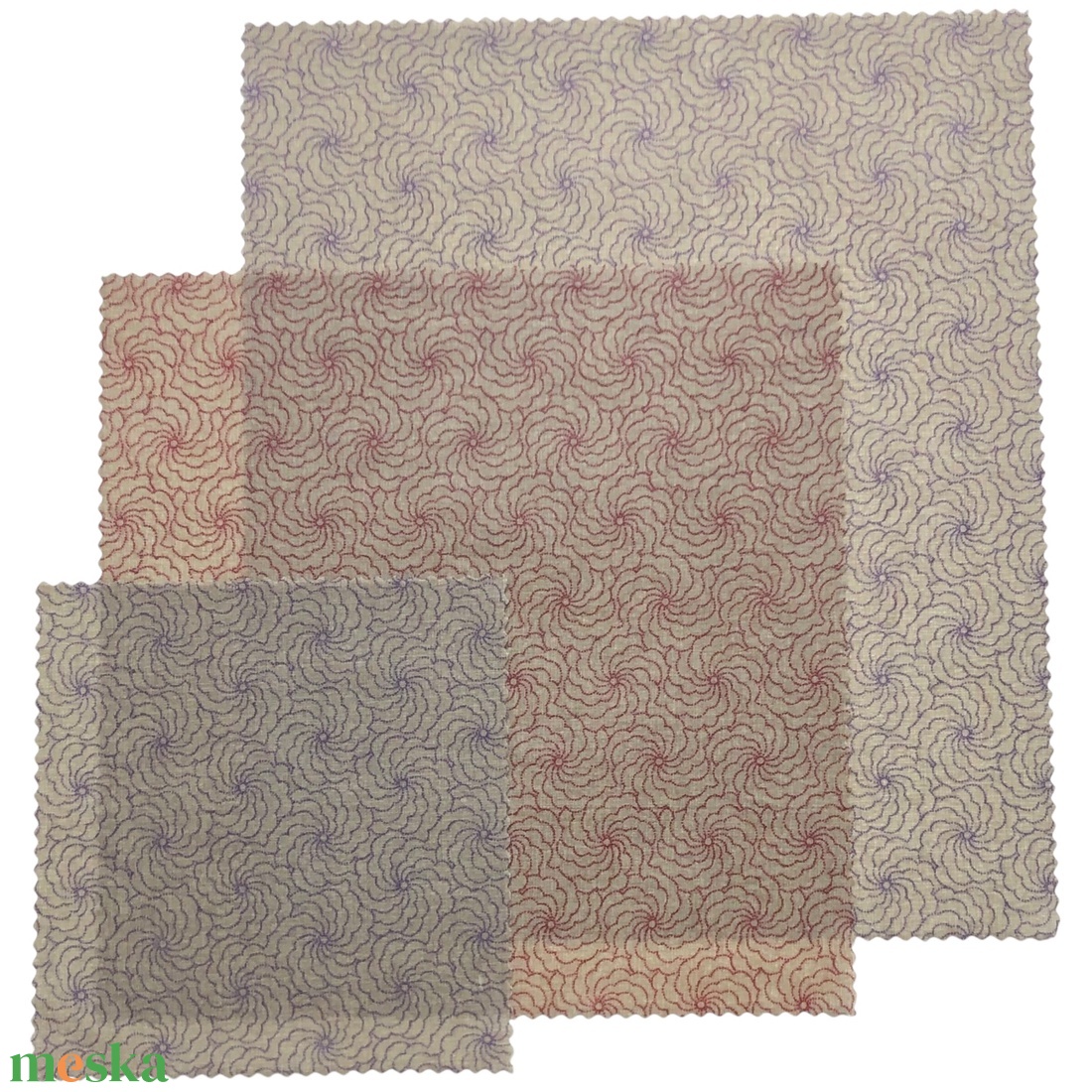 Méhviaszos kendő csomag (Lila virágos) - otthon & életmód - konyhafelszerelés, tálalás - konyhai textil - szalvéta - Meska.hu