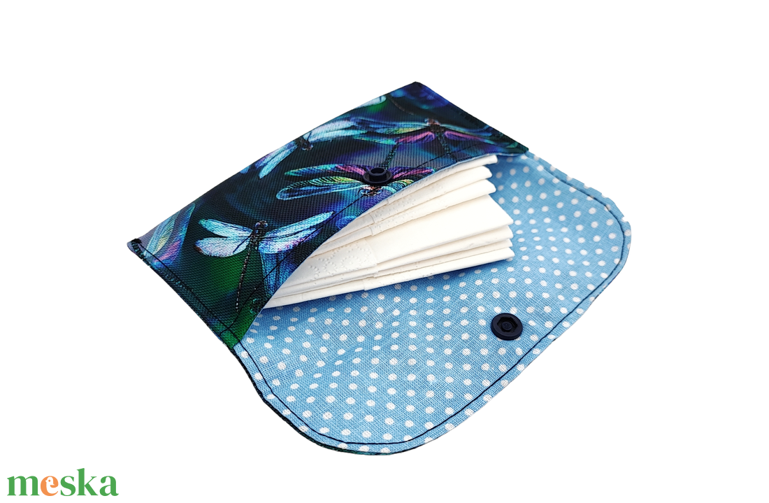 Szitakötős Papírzsebkendő tartó - Patentos zsebkendőtartó  - táska & tok - pénztárca & más tok - zsebkendőtartó tok - Meska.hu