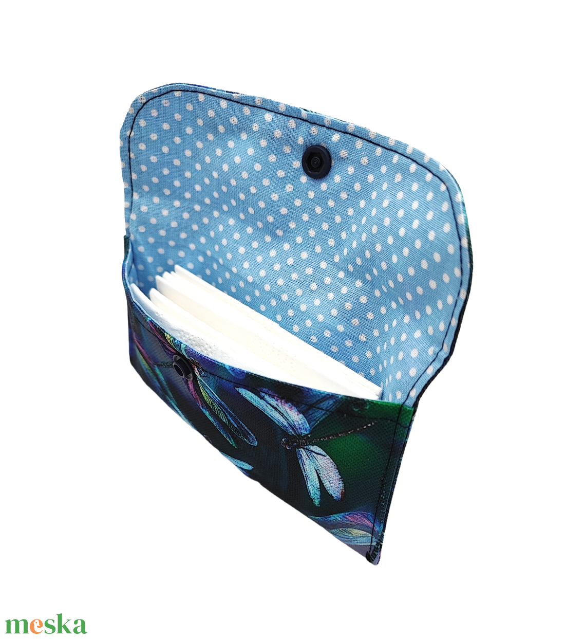 Szitakötős Papírzsebkendő tartó - Patentos zsebkendőtartó  - táska & tok - pénztárca & más tok - zsebkendőtartó tok - Meska.hu