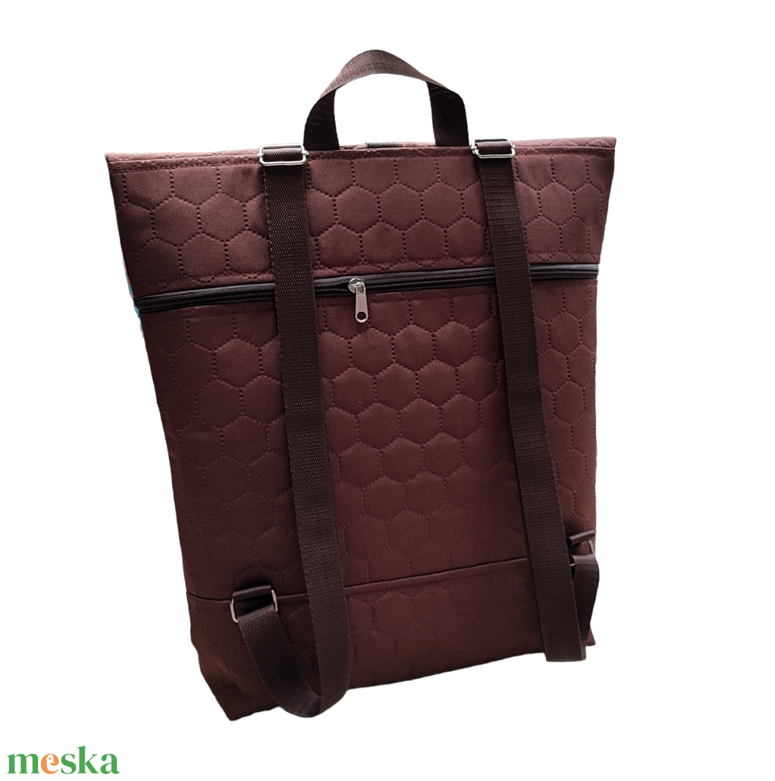 Mandalás  Roll Top Laptop Hátizsák / Hátitáska - Barna  - táska & tok - hátizsák - roll top hátizsák - Meska.hu