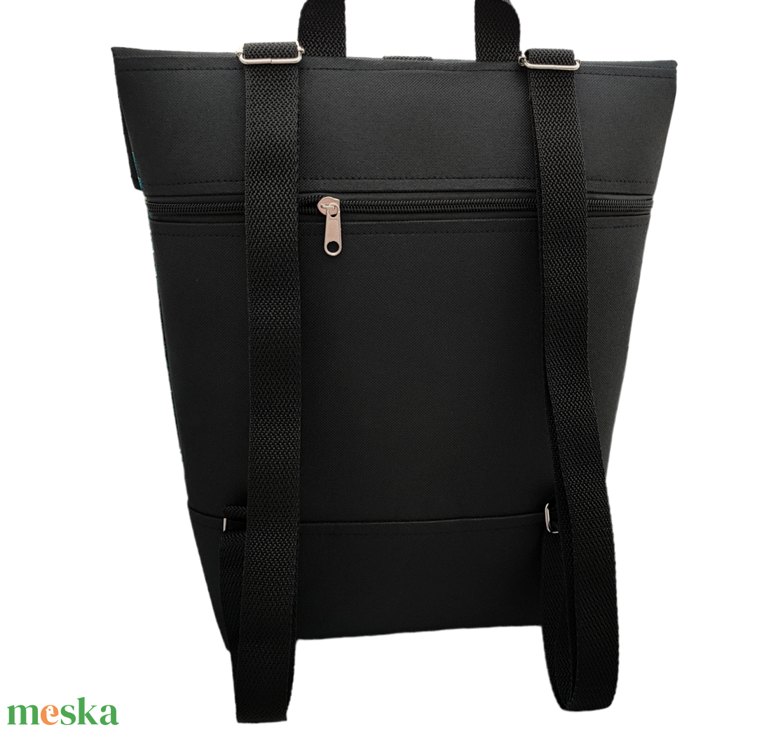 Csodás zöld mandalás Roll Top Hátizsák / Hátitáska  - táska & tok - hátizsák - roll top hátizsák - Meska.hu