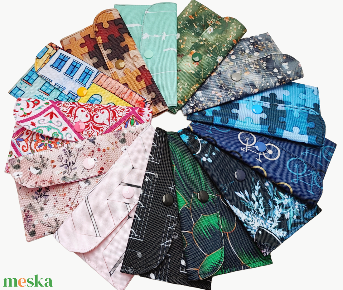 Barna puzzle mintás Papírzsebkendő tartó - Patentos zsebkendőtartó  - táska & tok - pénztárca & más tok - zsebkendőtartó tok - Meska.hu