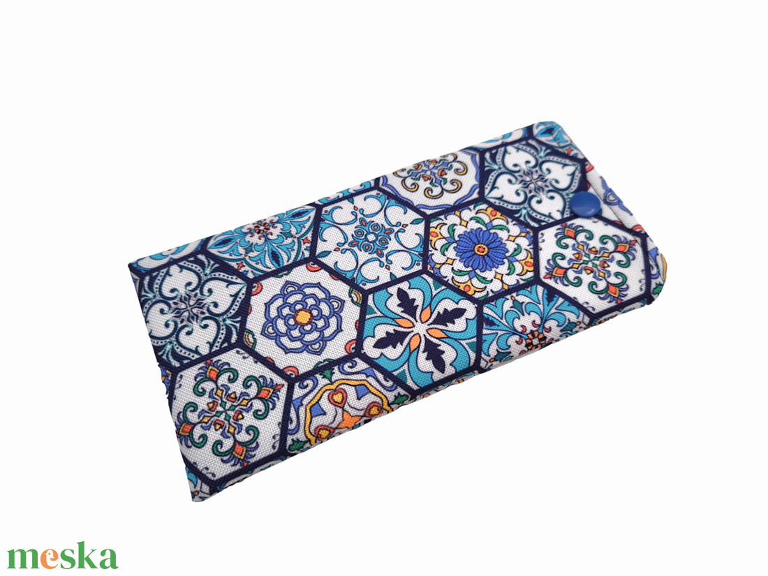 Patentos Szemüvegtok - Portugál csempe mintás - táska & tok - pénztárca & más tok - szemüvegtok - Meska.hu Patentos Szemüvegtok - Portugál csempe mintás - táska & tok - pénztárca & más tok - szemüvegtok - Meska.hu