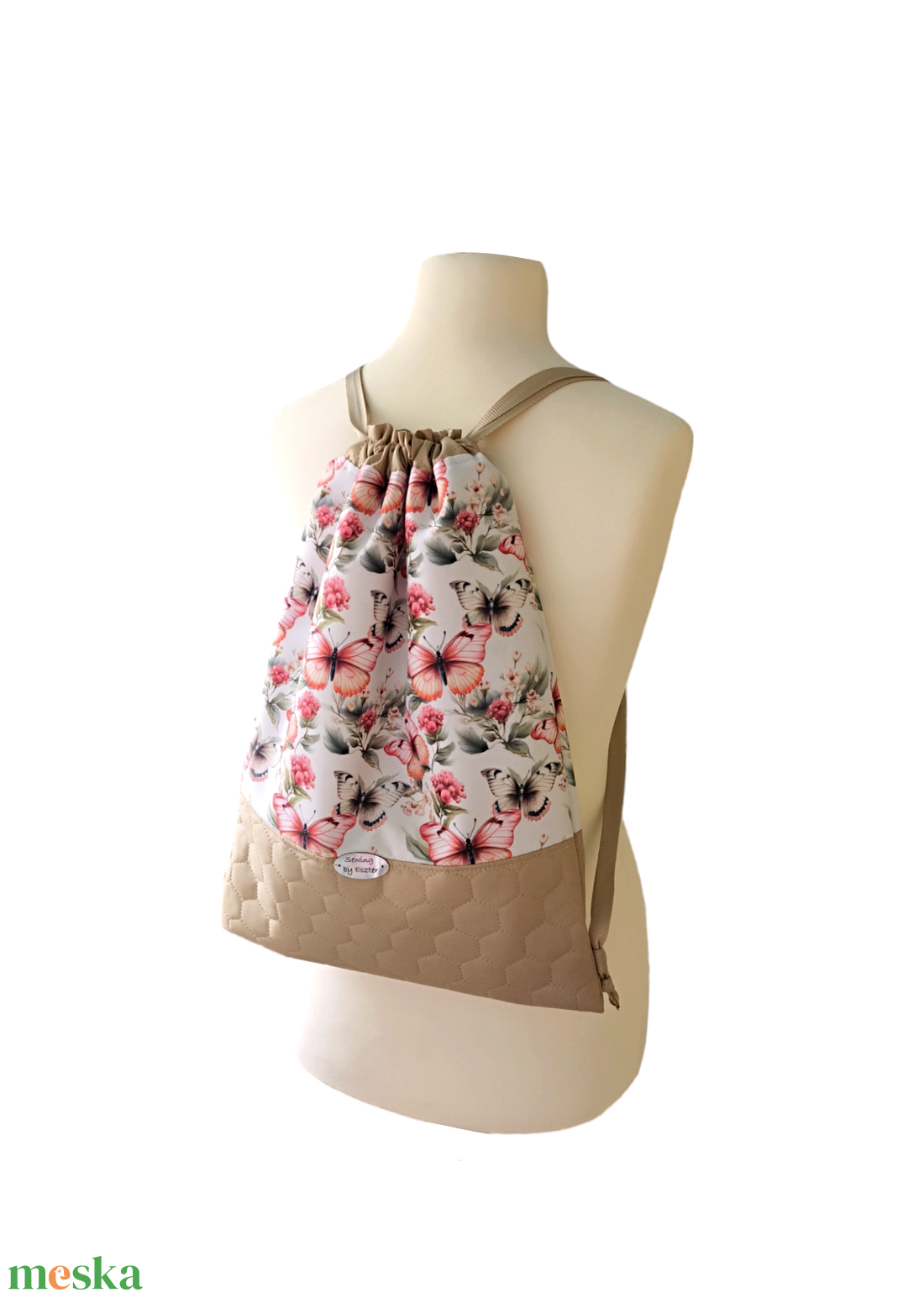 Pillangós GymBag / Tornazsák / Hátizsák / Festival bag - Bézs - táska & tok - hátizsák - tornazsák, gymbag - Meska.hu Pillangós GymBag / Tornazsák / Hátizsák / Festival bag - Bézs - táska & tok - hátizsák - tornazsák, gymbag - Meska.hu