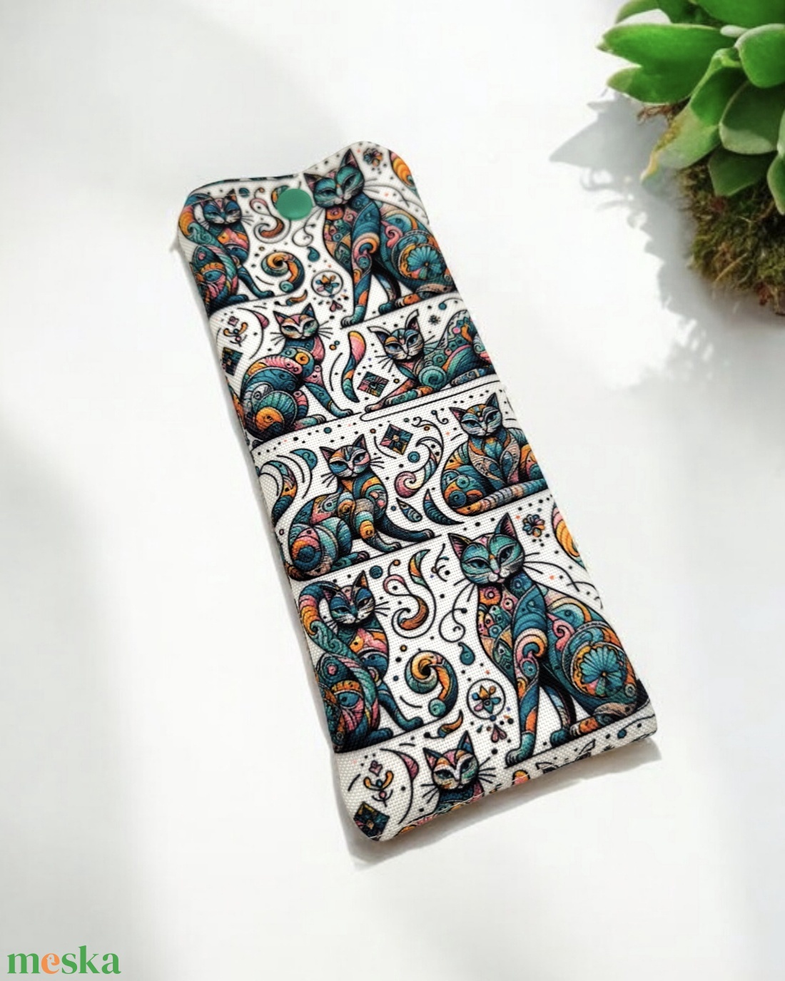 Patentos Szemüvegtok - Zöld Mandala macskás - táska & tok - pénztárca & más tok - szemüvegtok - Meska.hu Patentos Szemüvegtok - Zöld Mandala macskás - táska & tok - pénztárca & más tok - szemüvegtok - Meska.hu