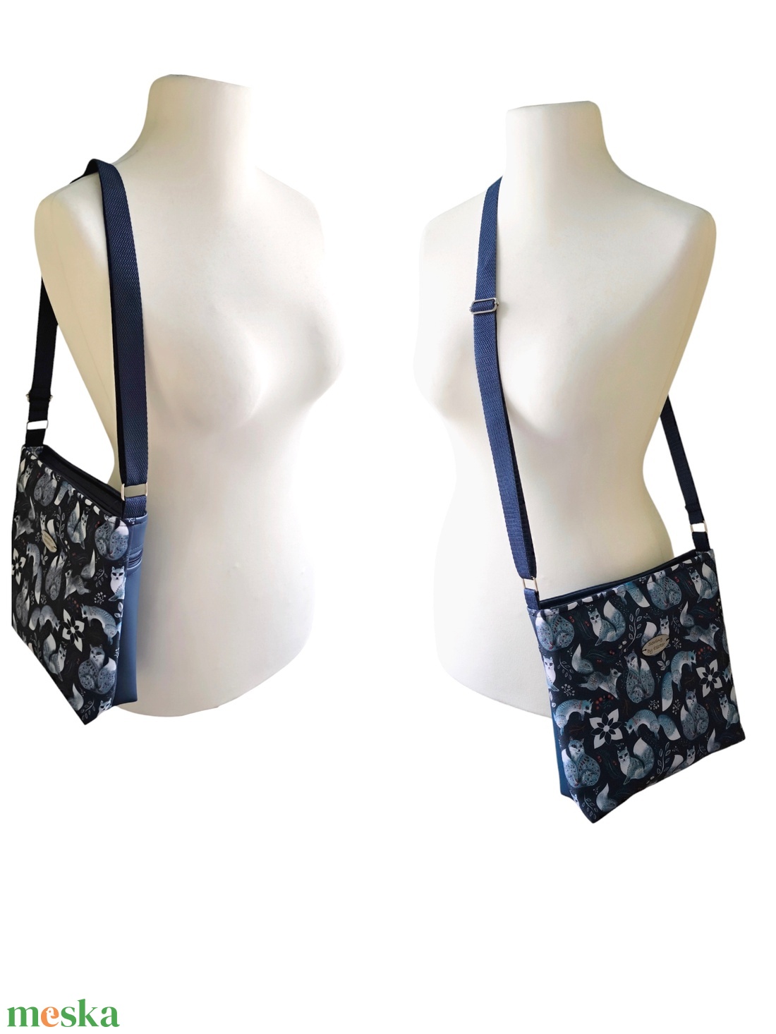 Készleten! - Folkart Rókák mintás crossbody - táska & tok - kézitáska & válltáska - válltáska - Meska.hu