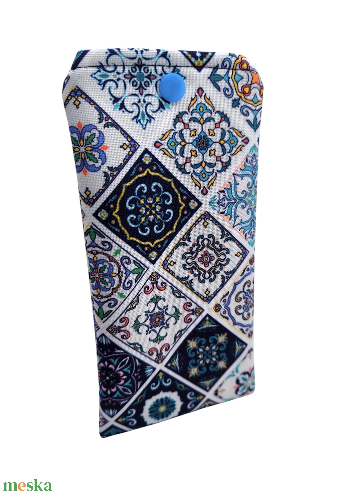 Patentos Szemüvegtok - Portugál csempe mintás - táska & tok - pénztárca & más tok - szemüvegtok - Meska.hu Patentos Szemüvegtok - Portugál csempe mintás - táska & tok - pénztárca & más tok - szemüvegtok - Meska.hu