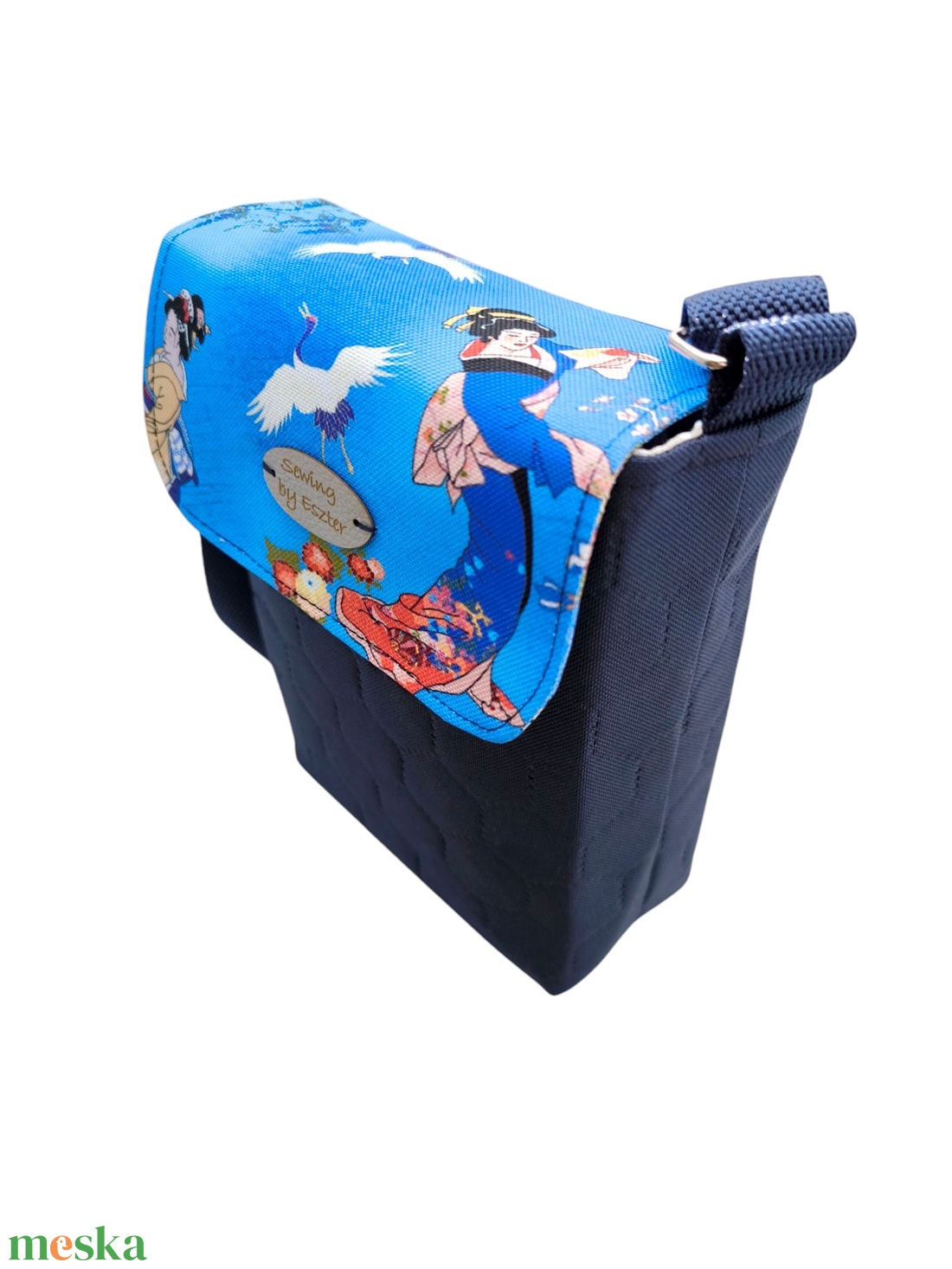 Japán mintás crossbody / Mobiltelefon táska / Mobiltáska / Fesztivál táska - táska & tok - pénztárca & más tok - telefontok - Meska.hu