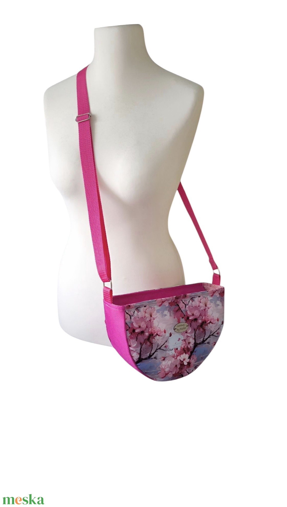 Cseresznyevirágos női táska - crossbody / válltáska - Pink - táska & tok - variálható táska - Meska.hu Cseresznyevirágos női táska - crossbody / válltáska - Pink - táska & tok - variálható táska - Meska.hu