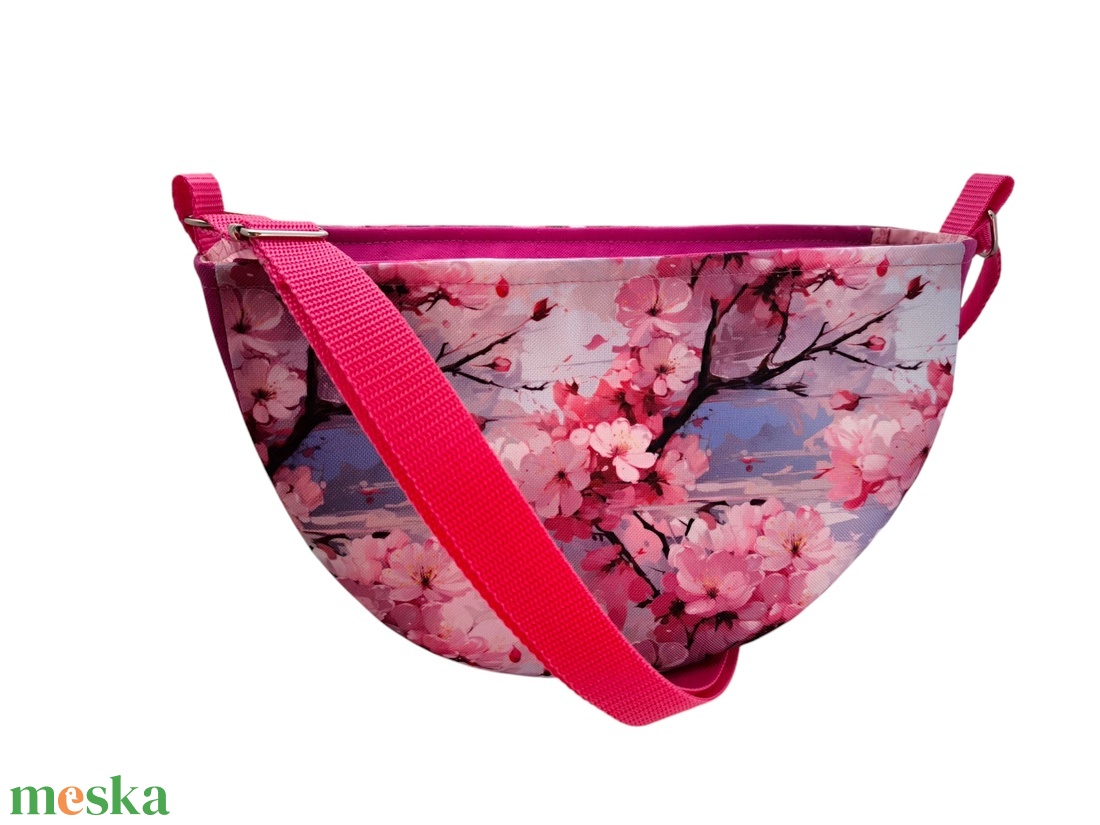 Cseresznyevirágos női táska - crossbody / válltáska - Pink - táska & tok - variálható táska - Meska.hu Cseresznyevirágos női táska - crossbody / válltáska - Pink - táska & tok - variálható táska - Meska.hu