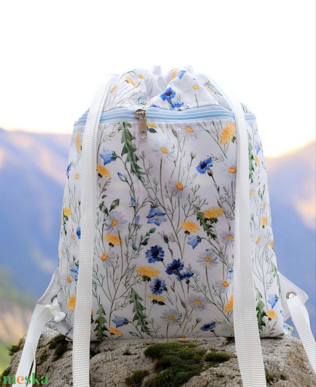 Búzavirágos GymBag / Tornazsák / Hátizsák / Festival bag - táska & tok - hátizsák - tornazsák, gymbag - Meska.hu Búzavirágos GymBag / Tornazsák / Hátizsák / Festival bag - táska & tok - hátizsák - tornazsák, gymbag - Meska.hu
