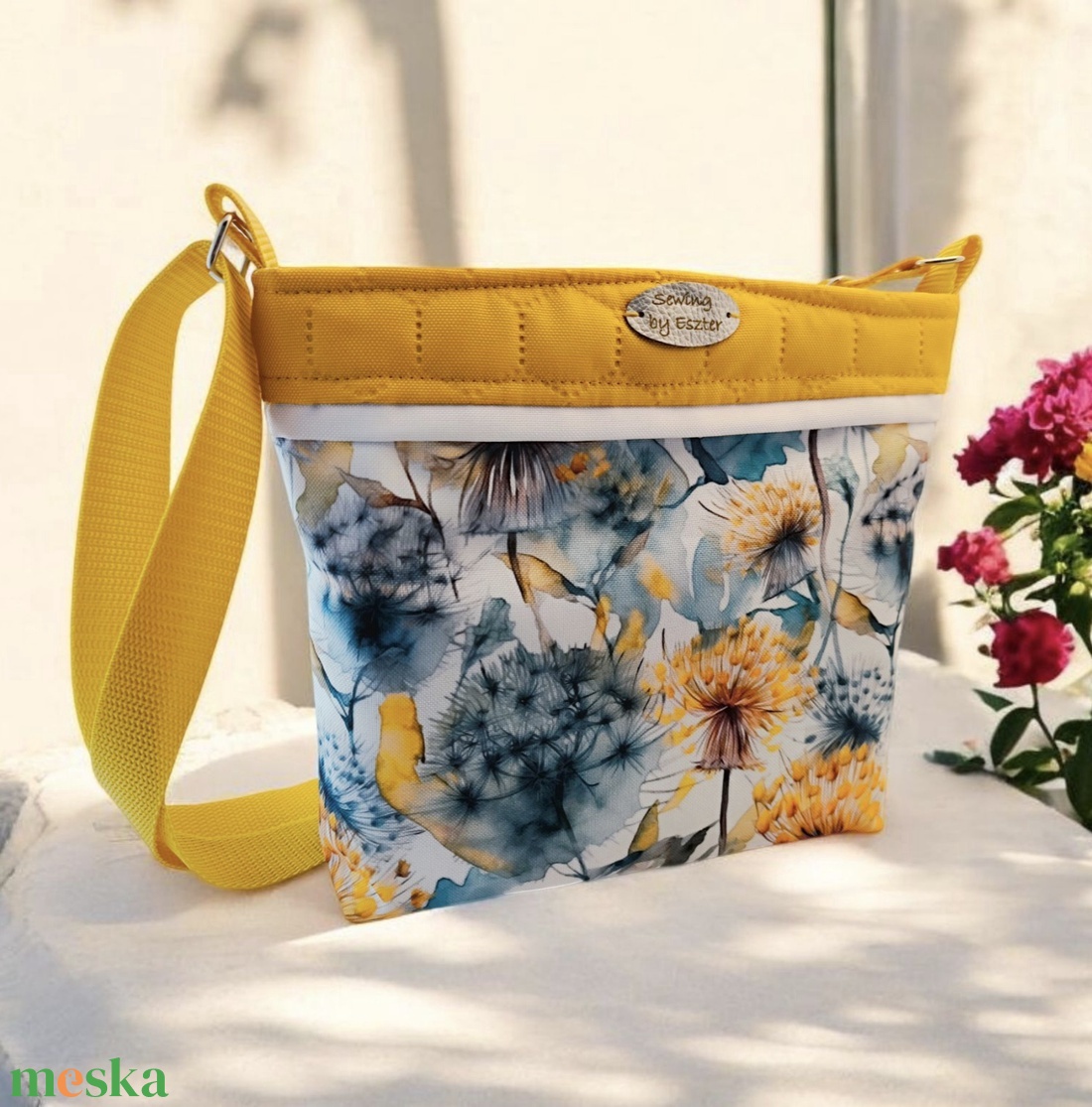 Készleten! - Mustár pitypangos crossbody / válltáska / keresztpántos táska - táska & tok - kézitáska & válltáska - válltáska - Meska.hu Készleten! - Mustár pitypangos crossbody / válltáska / keresztpántos táska - táska & tok - kézitáska & válltáska - válltáska - Meska.hu