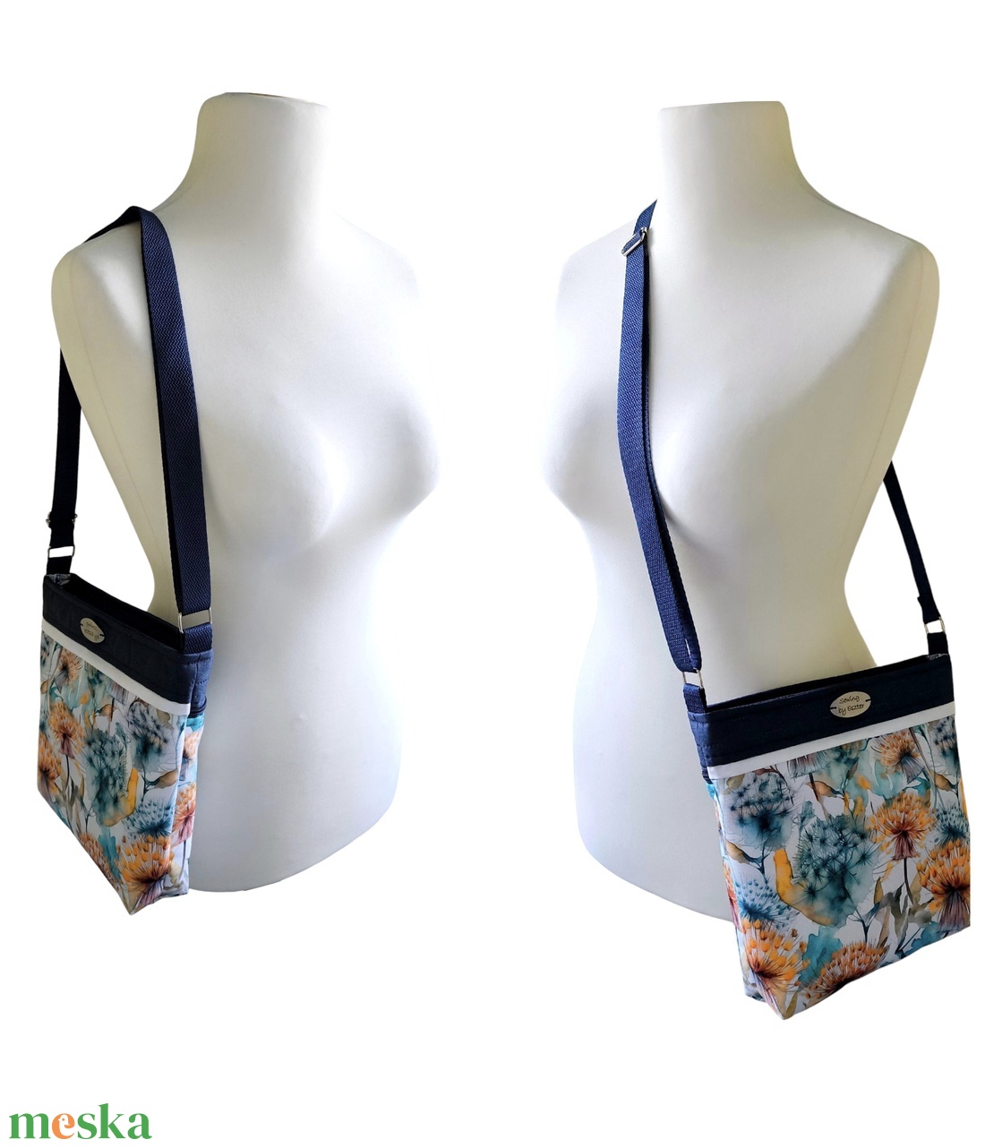 Pitypang mintás crossbody / válltáska / keresztpántos táska - táska & tok - kézitáska & válltáska - válltáska - Meska.hu